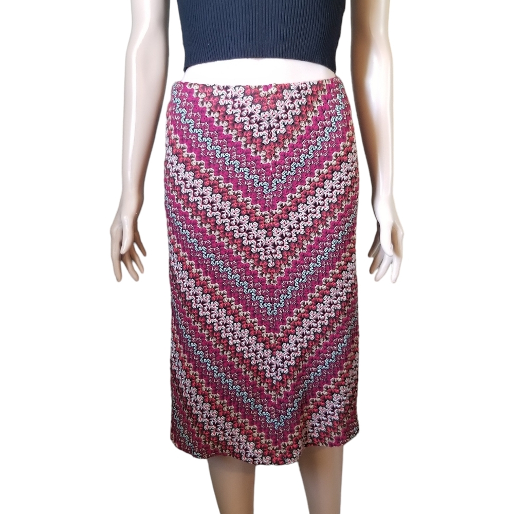 Vintage Annex Chevron Midi Skirt